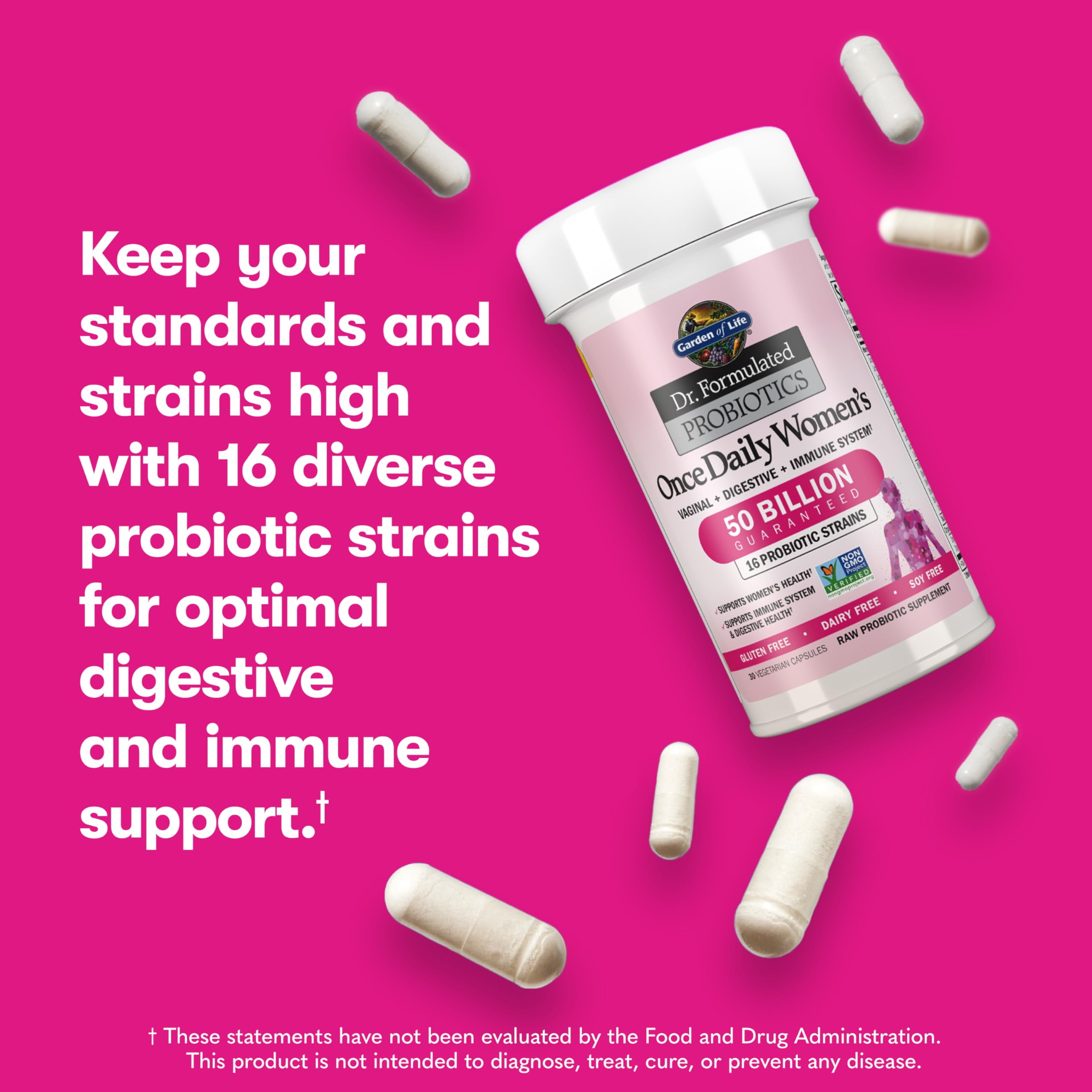 Garden of Life Dr. Formulated Probiotics Once Daily Women's, 30 Capsules