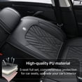 thumbnail image 4 of Fit for Ford Mustang mach-e 2022 Seat Cover, Black Car Seat Covers, PU Leather 360° Full Coverage Seat Set Scratch & Wear Resistant Easy to Clean & Maintain, The GT model is not suitable, 4 of 9