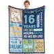 thumbnail image 1 of LHSHID 13th Birthday Gifts for Boys Blue Happy 13th Birthday Blanket 13 Year Old Boy Girls Gift Ideas 13th Birthday Decorations Gift Throw Blanket for Teen Son Grandson Nephew 60x80in, 1 of 6