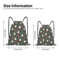 thumbnail image 2 of Disketp Santa Claus Drawstring Backpack Drawstring Gym Bags Draw String Bags for Sports, Gym, Travel, Swimming, Beach-Small, 2 of 6