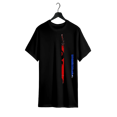 thumbnail image 1 of Camiseta informal con estampado para todos: corte holgado con un diseño único de calavera de ciervo con la bandera estadounidense., 1 of 6