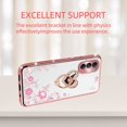 thumbnail image 5 of nancheng for Motorola Moto G 5G (2022) Phone Case Girls Women Cute Soft TPU Cover with Heart Ring Kickstand Strap Lanyard Shockproof Protective Case - Rose Butterfly, 5 of 8