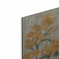 thumbnail image 2 of Luxe Metal Art 'Tall Tangerine Flowers 1' by Silvia Vassileva Metal Wall Art, 12" x 36", 2 of 9
