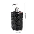 thumbnail image 2 of Round Wave Design Hand Soap Dispenser Bottle, Stylish Refillable Lotion Pump Container for Bathroom and Kitchen, Decorative Hand Wash Bottle for Modern Home Sink Station and Vanity Use, 420ml, Black, 2 of 7