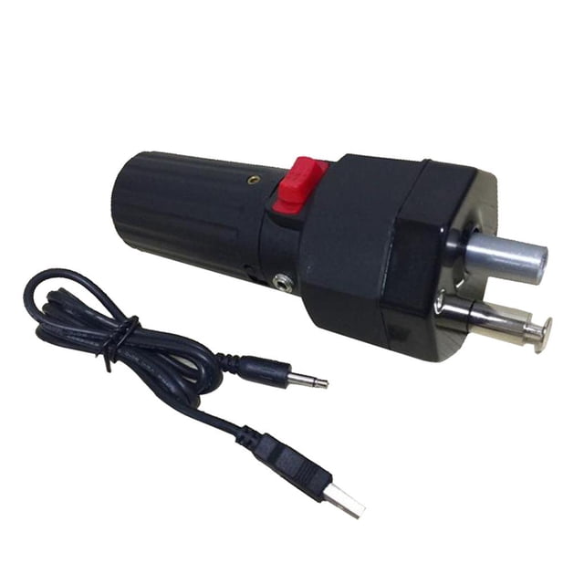 Motor pequeño de rotor de barbacoa negro de 5 V con motor de horno de parrilla de alambre USB de bajo ruido para pieza de soporte de soporte de asado Baoblaze motores giratorios de la parrilla