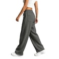 thumbnail image 4 of HomeDM Women's Baggy Sweatpants Wide Leg Drawstring Elastic Waist Lounge Sweat Pants with Pockets Dark Gray L, 4 of 10
