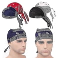 thumbnail image 3 of 4 Pack Men's Cotton Chemotherapy Beanie for Cancer Patients Hair Loss, Soft Breathable Skull Cap Head Cover, 3 of 5