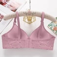 thumbnail image 4 of Women’s Supportive Wireless Bra Front Closure Full Cup Comfort Fit Bra for Large Bust Everyday Lingerie, 4 of 8