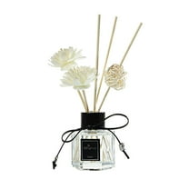 XIEULQP Premium Reed Diffuser Set - 50ml Scented Oil with Natural Rattan Sticks in Glass Vessel for Aromatherapy Home Fragrancing