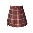 thumbnail image 3 of New cute plaid skirt pleated skirt college style skirt short skirt for female students-45cm short skirt-L, 3 of 3