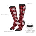 thumbnail image 4 of Sigee Snowflakes On A Buffalo Plaid for Socks for Men Women Gifts for Him Boyfriend Teenage Boys Stocking Stuffers, 4 of 6