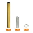 thumbnail image 3 of Uxcell M10 Thread 3.94" Coupling Nut with Pipe Hex Nut Threaded Extension Rod Kit Bronze 4 Set, 3 of 5