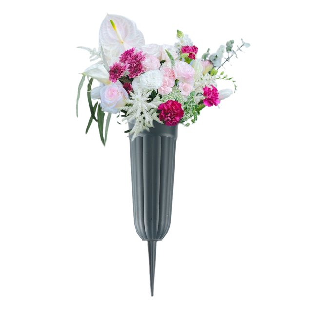 Juego de Jarrones Florales Conmemorativos con Inserciones de Espuma Jarrones Inferiores para Tumbas Jarrones de Cementerio Jarrón de Flores para Cementerio ANGGREK Otros