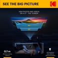 thumbnail image 4 of KODAK FLIK X2 Mini proyector Pico | Proyector portátil de 100 pulgadas con control remoto, altavoces y asa de transporte reproduce películas, TV y juegos | Compatible con HDMI, USB, AV, MicroSD, Smart, 4 of 5