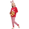 thumbnail image 2 of Purcoar Classic Christmas Deer Print Matching Family Christmas Pajama Set, 2 of 7