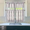 thumbnail image 3 of Set of 3 Axolotl Lovers Kitchen Curtains - Adorable Mythical Creature Tier Curtains & Valance, Kawaii Cute Gift Idea, Semi-Sheer Short Rod Pocket Curtains for Small Windows, Easy Care, 3 of 5