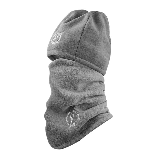 Gorro de Invierno para Adultos Jinwen Cómodo Grueso Forrado con Felpa Sombrero Gris y Bufanda