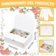 thumbnail image 2 of Caja de Regalo para Hombre y Mujer, 20 Pcs Cajas de Regalo de Carton con Tapa, Cajitas para Recuerdos con Cinta, Ideal para Bodas Fiestas Cumpleaños Navidad Aniversarios (Blanco), 2 of 4