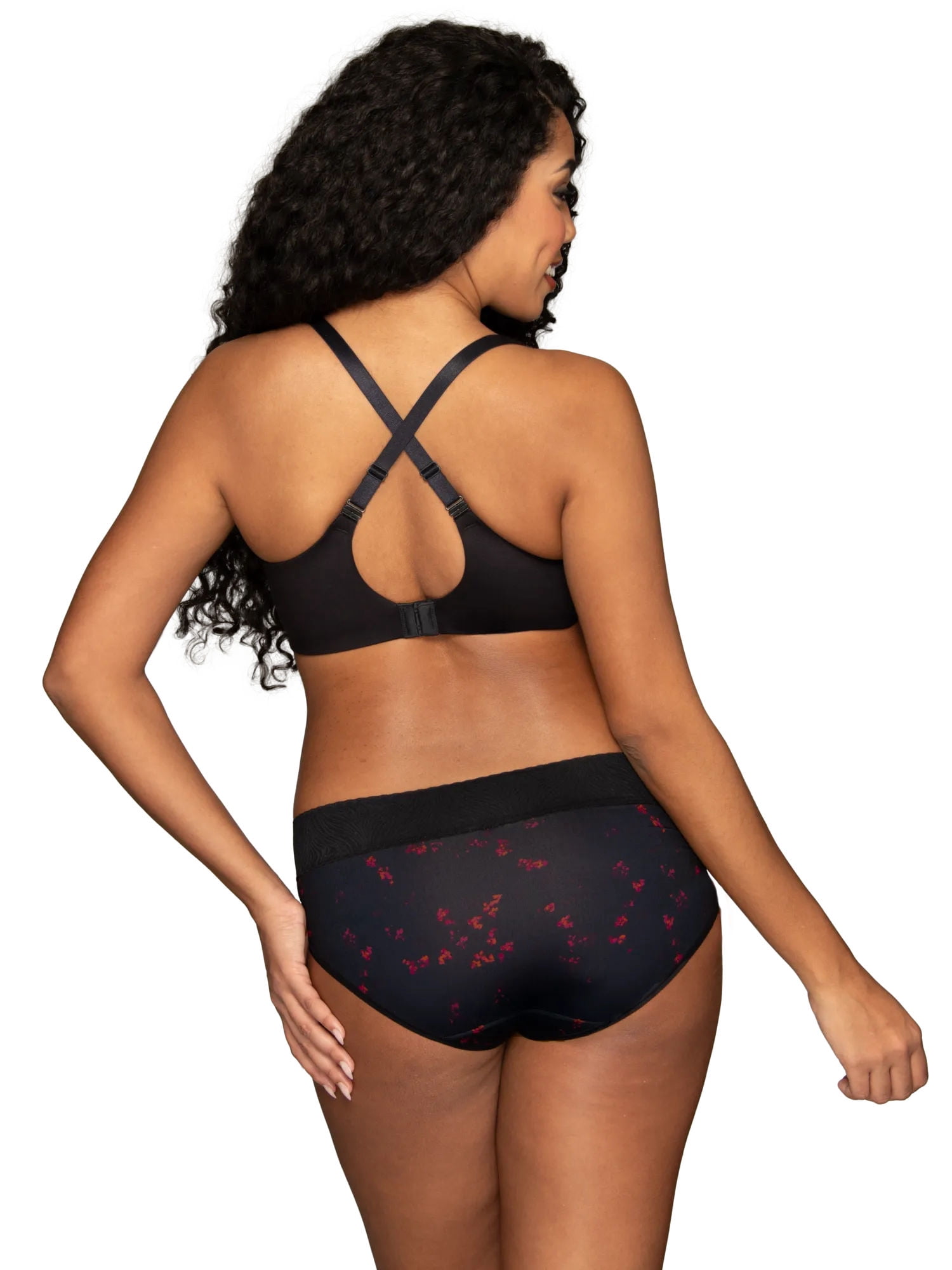 Vanity Fair Lingerie Women's Effortless Wireless Bra, Convertible Straps, Smooth Lace, Sizes S-3XL, Style 72125