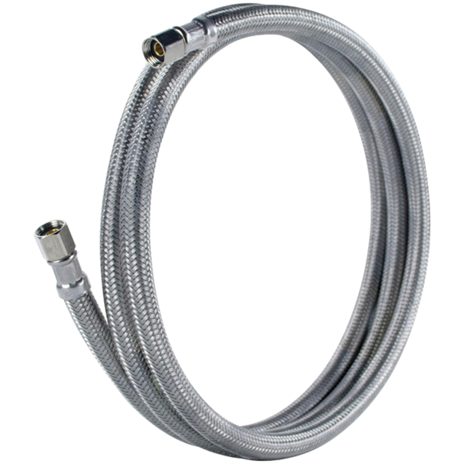 Certified Appliance Accessories Braided Stainless Steel PEX Ice Maker Connector with 1/4-In. Compression (10 Ft.) IM120PEX