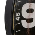 thumbnail image 4 of DecMode Vintage Black/Brown Distressed Finish Wall Clock, 35"D Features "PARIS UNION HOTEL 159 Rue du Bac, FRANCE" Text, 4 of 14