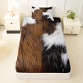 thumbnail image 3 of Erosebridal Teens Abstract Cow Print Twin Sheet Sets 3pcs,Farm Animal Bedding For Boys Girls, 3 of 5