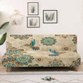 thumbnail image 3 of Yuyamidu Mandala Futon Cover Armless Sofa Covers Hummingbird Futon Covers Slipcover for Living Room Washable Sofa Bed Slipcover Protector Gift for Friends, 3 of 8