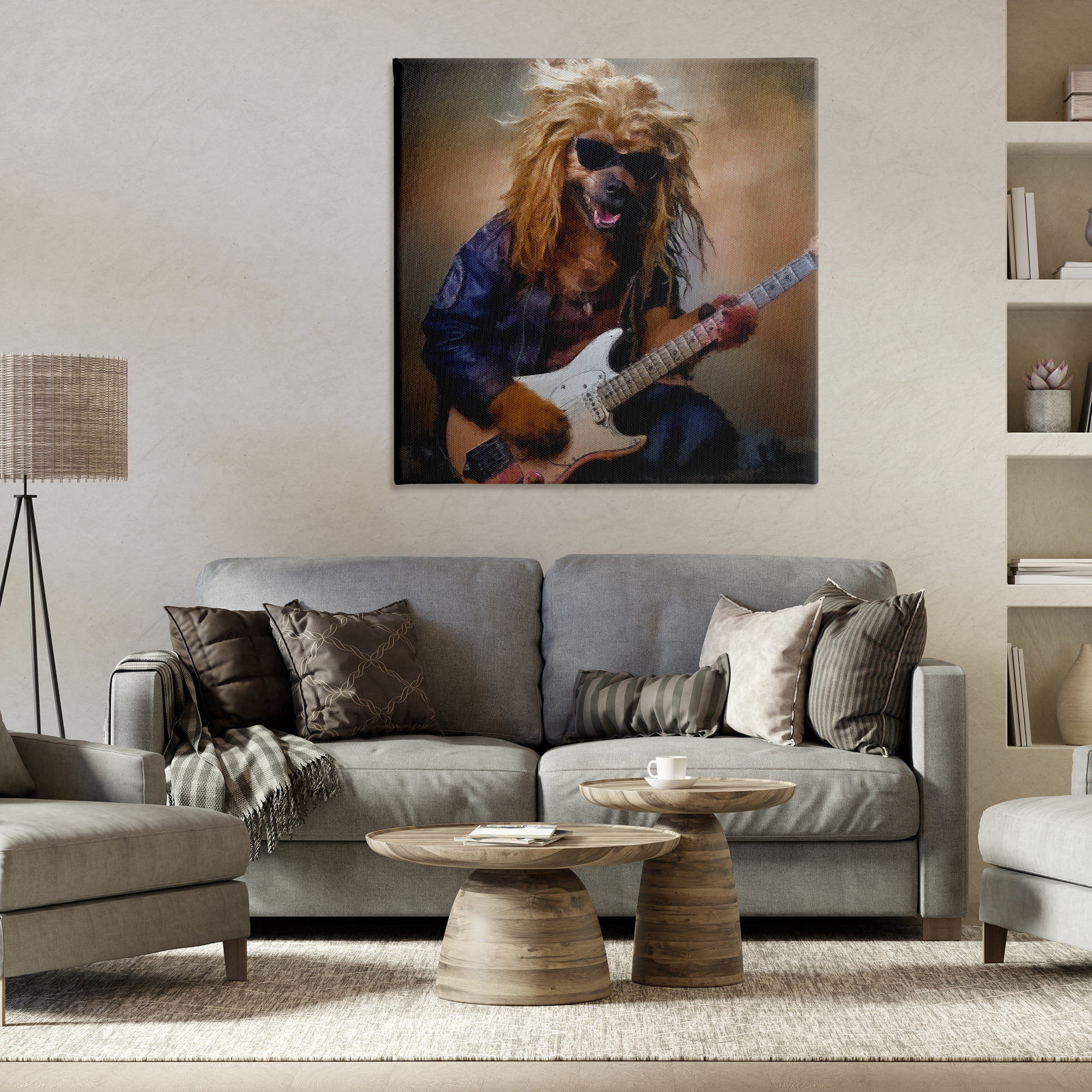 Musician Canine Clark Canvas Wall Art, design by Sean Parnell