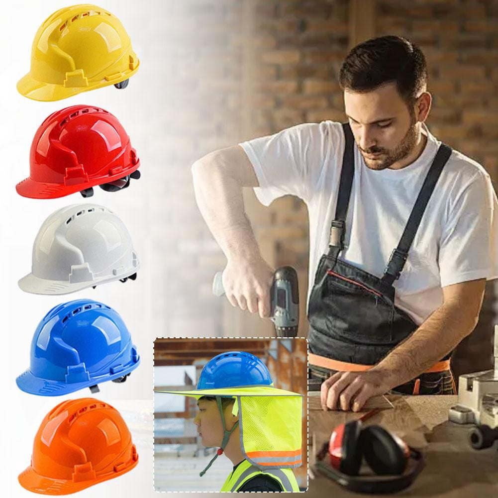 Industrial Safety Helmet,Construction Safety Hard Hat Vented Hard Hats for Outdoor Indoor Industrial Workwear