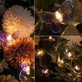 thumbnail image 5 of SLGHLSAHG Butterfly String Lights, 10ft 20 LEDs Battery Operated Night Light Copper Wire Fairy Light Decor Indoor for Bedroom Party Garden Wedding Decoration (Purple) A13714, 5 of 8