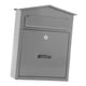 thumbnail image 4 of Buzón de pared con cerradura, decoración moderna para el hogar, buzón de correo premium, buzón para entrada, puerta principal, residencial, exterior Gris, 4 of 9