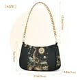 thumbnail image 3 of FORMRS Womens Shoulder Bag with Chain Strap Clutch Purse Cute Tote Handbag, Black Dinosaur, 3 of 7
