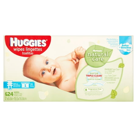 Huggies Natural Care Wipes, 624 count