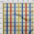 thumbnail image 2 of oneOone Polyester Lycra Light Yellow Fabric Madras Check Sewing Material Print Fabric By The Yard 56 Inches Wide, 2 of 4