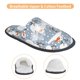 thumbnail image 3 of Fotbe Happy Snowmen Snowfall Pantuflas Peludas para Mujer con Estampado, Zapatillas de Peluche, Zapatos de Invierno para Casa, Uso Interior y Exterior-Large, 3 of 8
