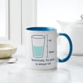 thumbnail image 4 of CafePress - Technically The Glass Is Always - 11 oz Ceramic Mug - Novelty Coffee Tea Cup, 4 of 4