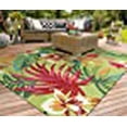 thumbnail image 3 of Couristan Tapis de Zone Fougère Peinte, 2 Pieds x 4 Pieds, Rouge, 3 of 10