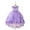 Purple, variant on Princess Dresses For Girls Lilac Irregular Embroidery Kids Prom Puffy Tulle Ball Gown Dress For Christmas