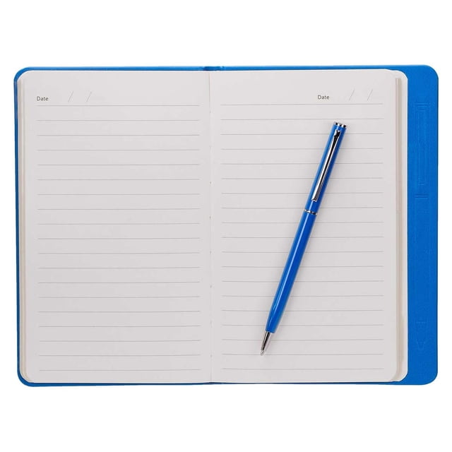 Libreta funne con 80 hojas de raya/Espacio para bolígrafo azul 12 x 17.5