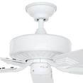 thumbnail image 3 of Hampton Bay Barrow Island 52 Pouces Ventilateur de Plafond Blanc Intérieur/extérieur avec Cinq Pales Réversibles (Boîte Ouverte Neuve), 3 of 6