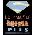 thumbnail image 2 of Boy's DC League of Super-Pets Superman Dot Logo Cutouts  Graphic Tee Black Medium, 2 of 5