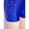 thumbnail image 7 of inhzoy Kids Girls Rhinestone Ballet Dance Shorts Sparkle Gymnastics Yoga Figure Skating Tumbling Blue 6, 7 of 7