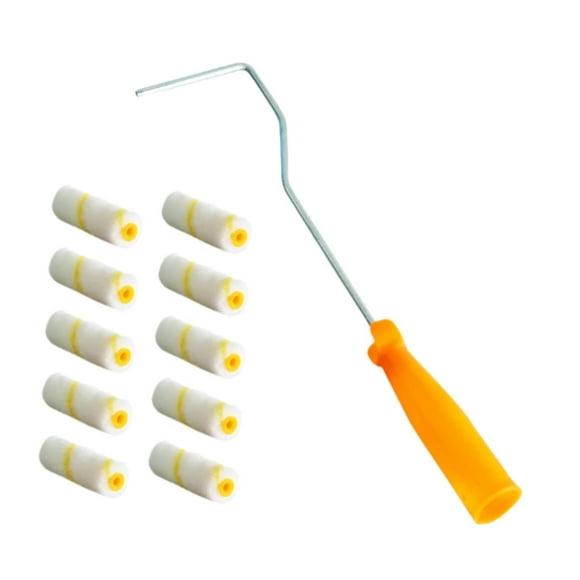 GROWTH TANK 10 Pieces Mini Paint Roller Roller Cover for Home Decoration Arts and Crafts A