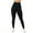 Black, variant on Womens Leggings High Waisted Elastic Lifting Tummy Control Workout Running Yoga Pants Solid Color Stretchy Slim Fit Leggings Soft Comfortable Baggy Sweat Pants Black S