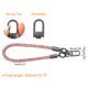 thumbnail image 2 of Llavero con Muñequera Uxcell, Lanyard trenzado de 400mm/15 pulgadas para llaves, llaves de coche (Rosa Beige), 2 of 7