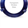 thumbnail image 3 of Nagina International Nautical Porthole Aluminium Blue Color | Maritime Wall Decor 20 Inches, Window (Transparent Glass), 3 of 8