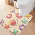 thumbnail image 2 of Yayeee Bath Rugs for Bathroom Floor Set of 2 Non Slip Fluffy Soft Absorbent Mat, Beach Toys Pattern, 2 of 7