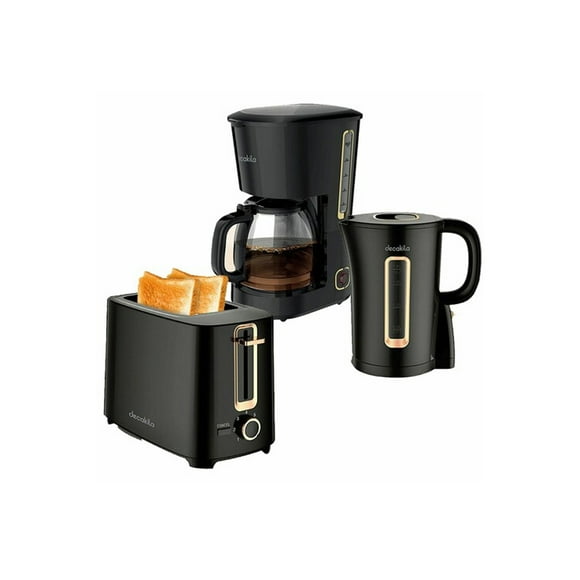 Combo desayuno Cafetera 750W Capacidad 1.5Ml+Tostador Decakila Kucf005B