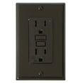 thumbnail image 3 of Diamond Group DG15BVP GFI Receptacle with LED Indicator Light - 15A, 120V, Brown, 3 of 3