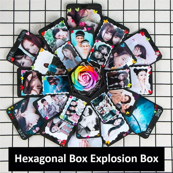 braveheart Surprise Photo Box Exploding DIY Photo Album for Birthday Anniversary Wedding